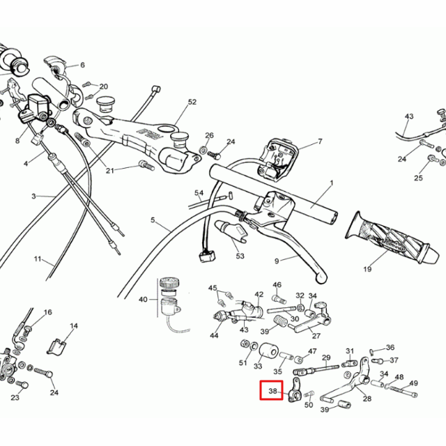 Nuez palanca de cambio Rieju 50 RS1