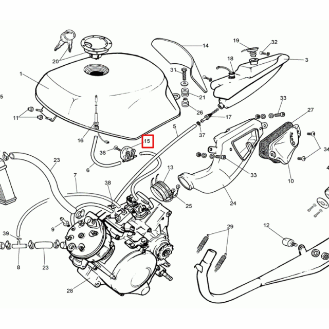 Grifo de gasolina Rieju 50 RS1