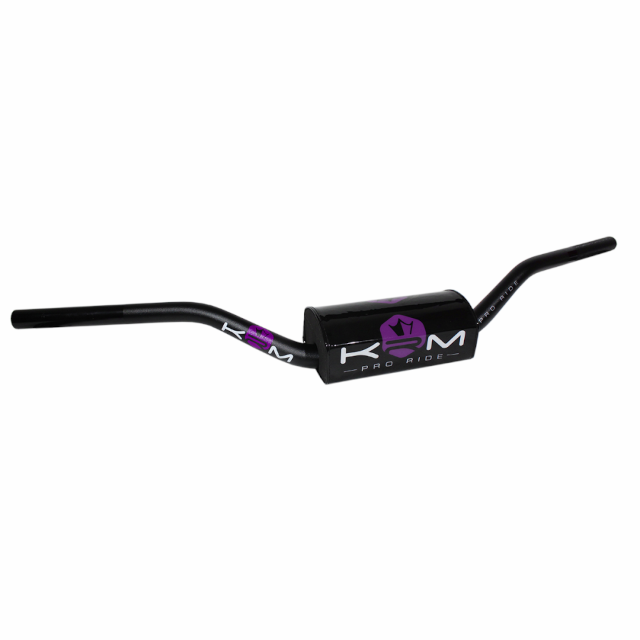 Manillar KRM Pro Ride D=28,6mm con protector - Negro/Violeta
