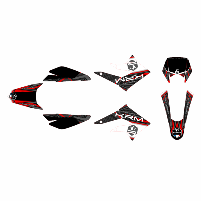 Kit pegatinas KRM Derbi X-Treme / Gilera SM 11-17 - Rojo