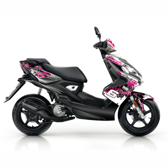 Kit de pegatinas Stage6 Yamaha Aerox / Nitro >2013 - Rosa / Negro