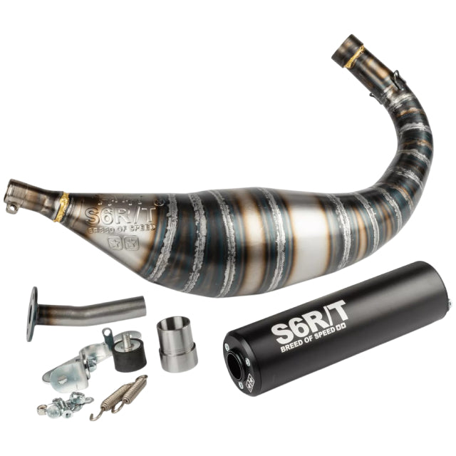 Escape Minarelli AM6 Stage6 R/T 80 - 90cc - Silenciador Negro