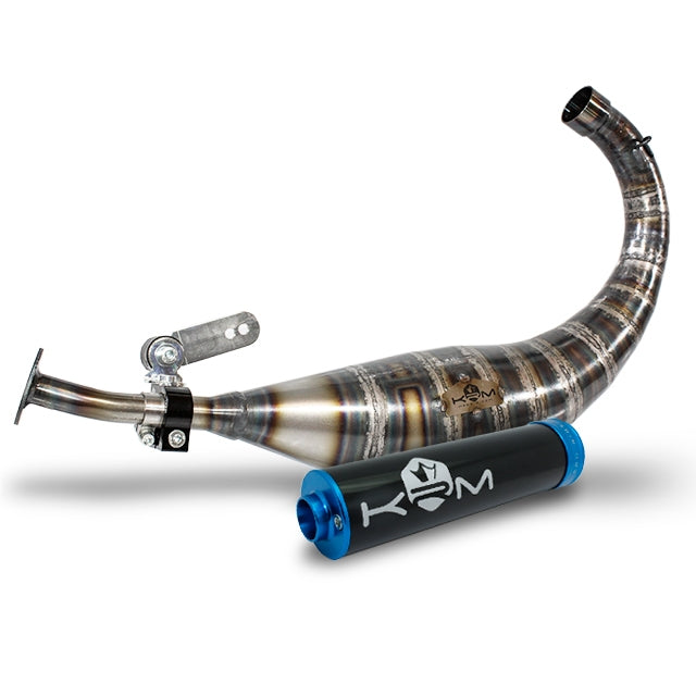 Escape Derbi 90-100cc KRM - Silenciador Negro/Azul