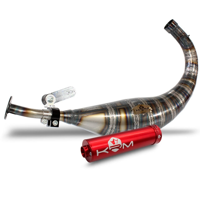 Escape Minarelli AM6 90-100cc KRM - Silenciador Rojo