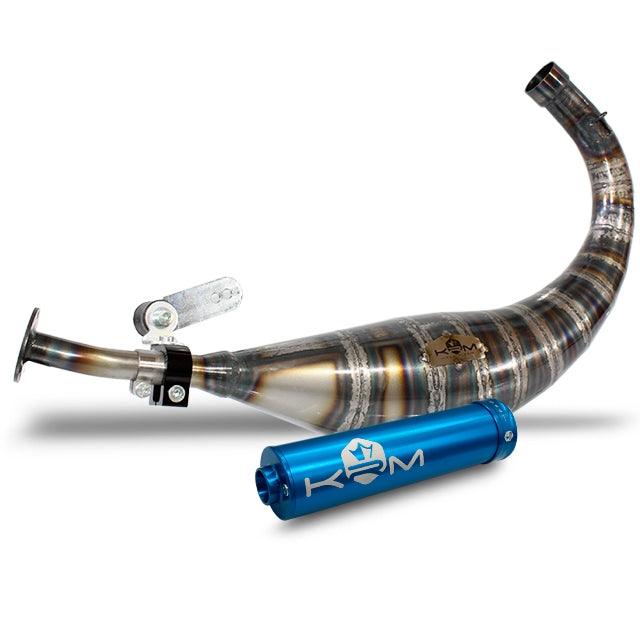 Escape Minarelli AM6 90-100cc KRM - Silenciador Azul