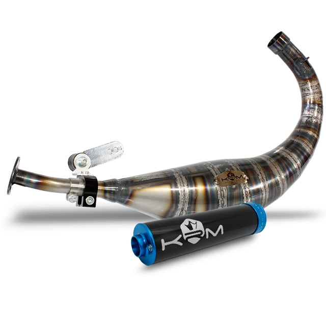 Escape Minarelli AM6 90-100cc KRM - Silenciador Negro/Azul