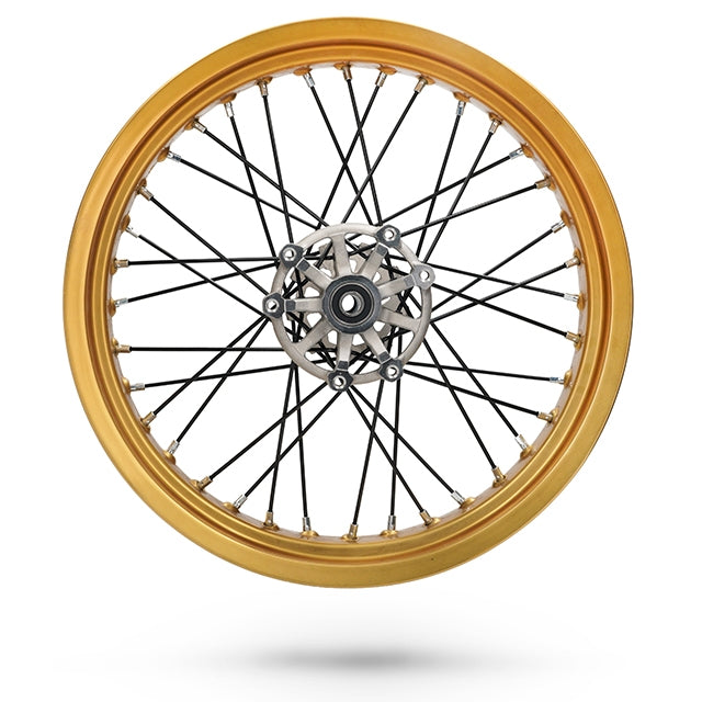 Rueda trasera 17" completa sin neumático Rieju 125 Tango Scrambler - Dorada