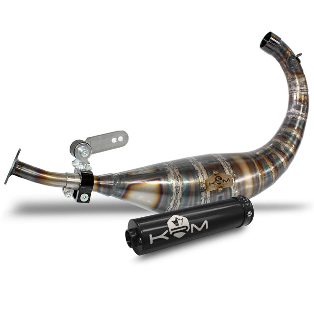 Escape Derbi 80-90cc KRM - Silenciador negro