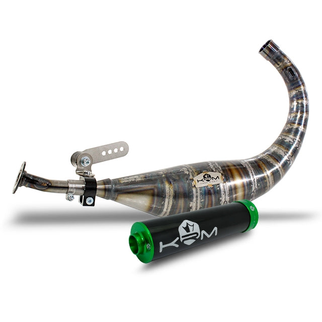 Escape Minarelli AM6 70-80cc KRM - Silenciador Negro/Verde