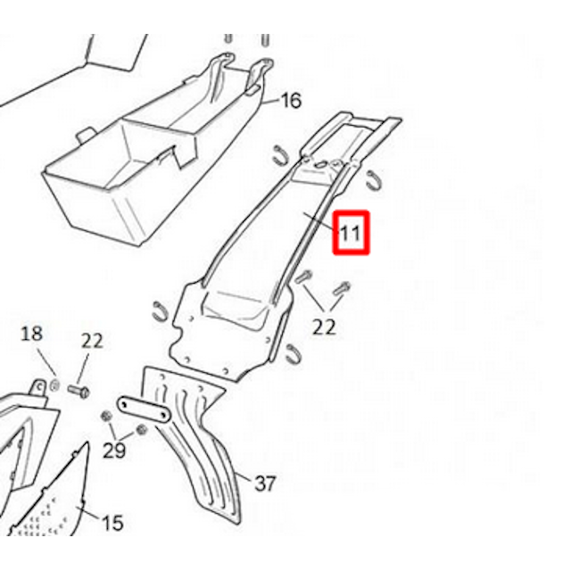 Paso de rueda Rieju Tango 50 / 125cc