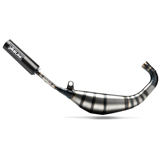 Escape Derbi Piaggio Yasuni Carrera R5 - Silenciador corto Carbono/Negro