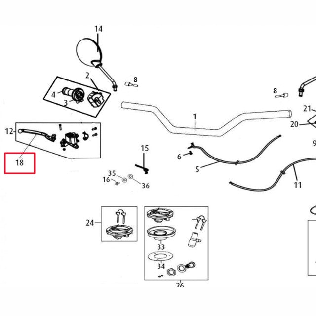 Maneta de freno Rieju Century 125