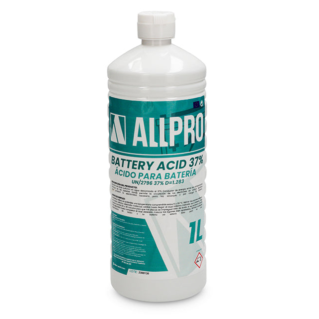 Acido sulfurico de batería 37% AllPro 1 litro
