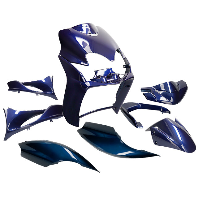 Carenados Yamaha Jog R/RR / MBK Mach G 9 piezas azul metálico
