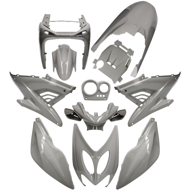 Carenados Yamaha Aerox / MBK Nitro hasta 2013 11 piezas AllPro - Gris Nardo