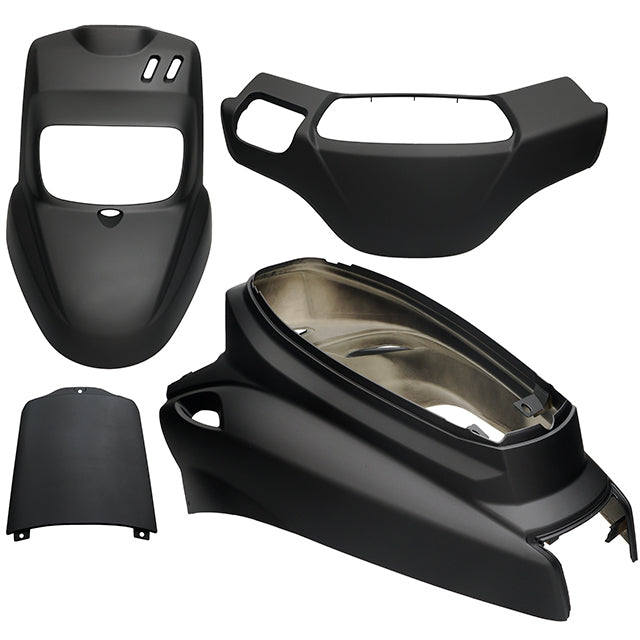 Carenados Yamaha BWs / MBK Booster 12” >2004 4 piezas negro mate AllPro