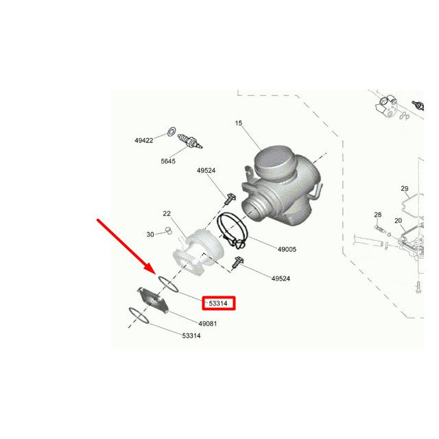 Junta tórica tobera d.32,2x2mm carburador CBD 4E Rieju Marathon / RS3 125 - 1 unidad