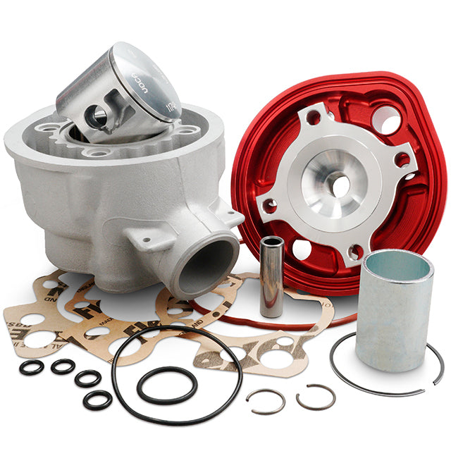 Cilindro VOCA Bestia 80cc Minarelli AM6 Ø50mm - Culata Roja