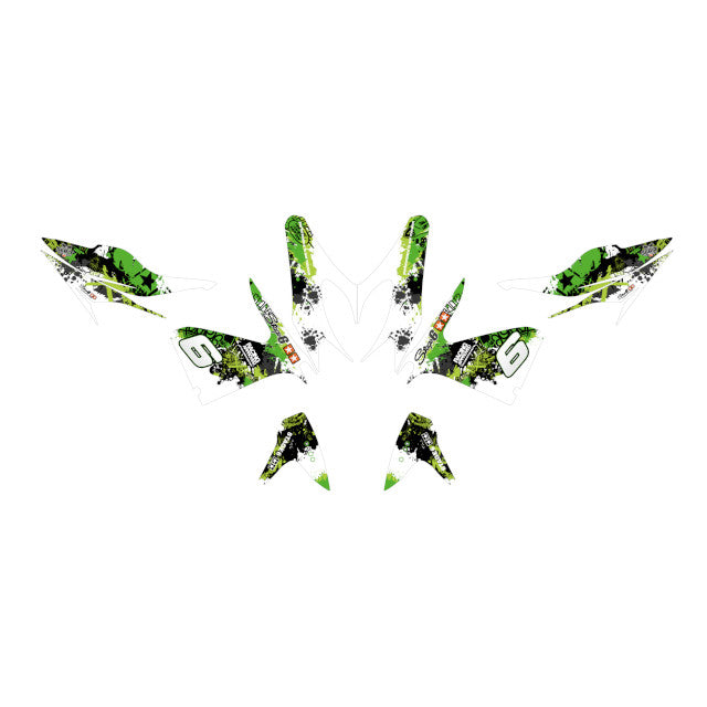Kit adhesivos Yamaha Aerox <2013 Stage6 - Verde/Negro