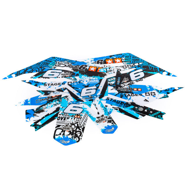 Kit adhesivos Derbi Senda X-Treme >2018 Stage6 - Azul/Negro