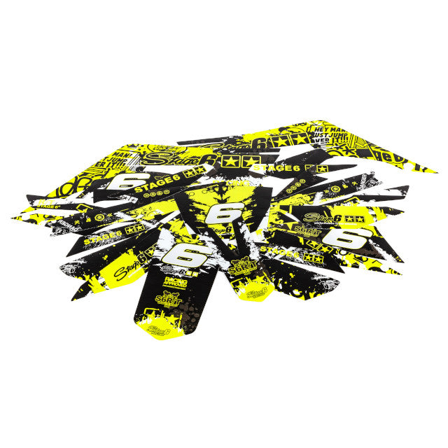 Kit adhesivos Derbi Senda X-Treme >2018 Stage6 - Amarillo/Negro