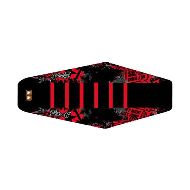 Funda asiento Derbi Senda 50cc 05-10 Stage6 - Negro/Rojo