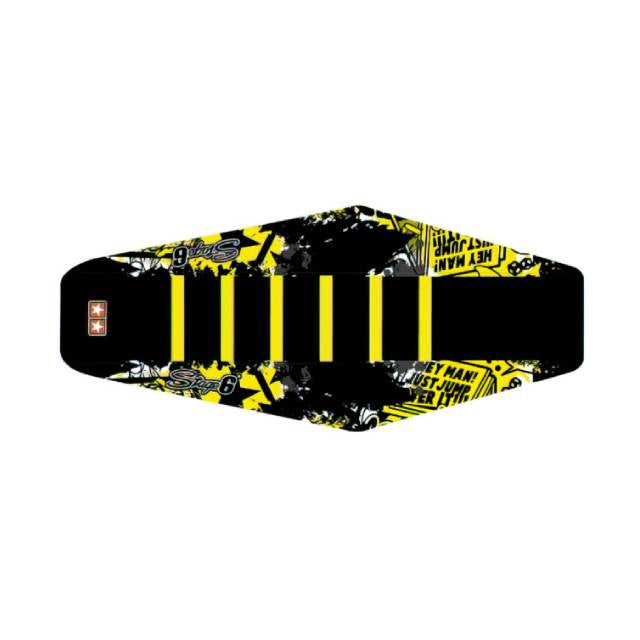 Funda asiento Derbi Senda 50cc 05-10 Stage6 - Negro/Amarillo