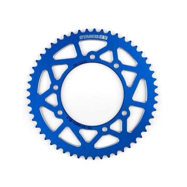 Corona Rieju MRT / Derbi euro 2-3 53D 420 aluminio CNC Stage6 - azul