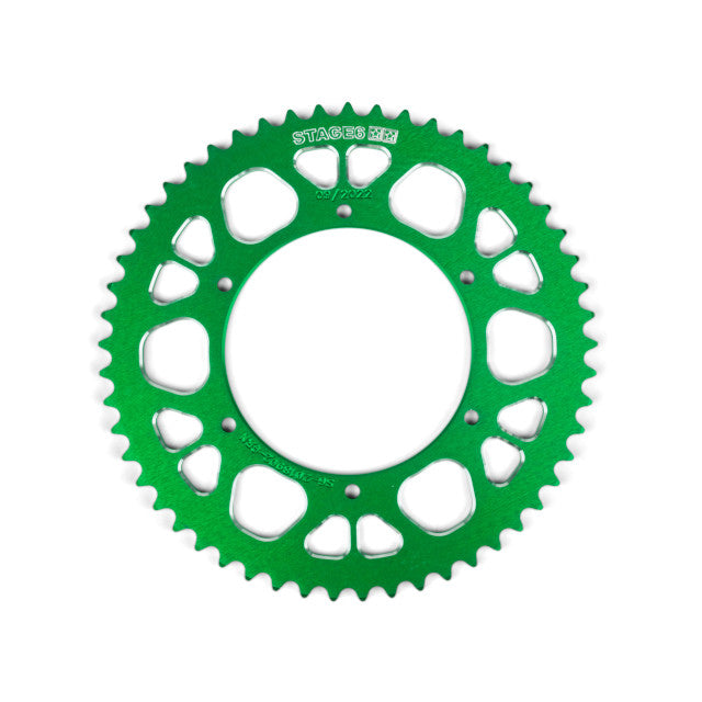 Corona Aprilia SX / Derbi Senda euro 4 53D 420 aluminio CNC Stage6 - verde