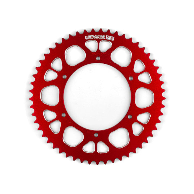 Corona Aprilia SX / Derbi Senda euro 4 53D 420 aluminio CNC Stage6 - rojo
