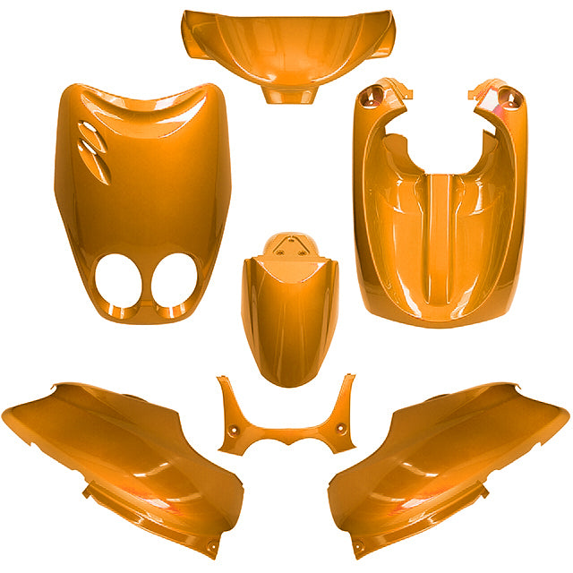Kit de carenados Yamaha Neo's / MBK Ovetto 02-07 7 piezas AllPro - naranja metalizado