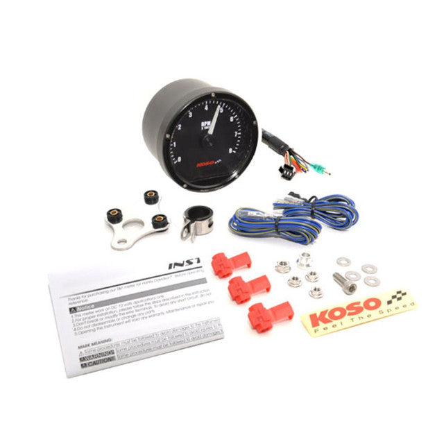 Velocimetro y RPM D75 8.000 RPM Koso - negro