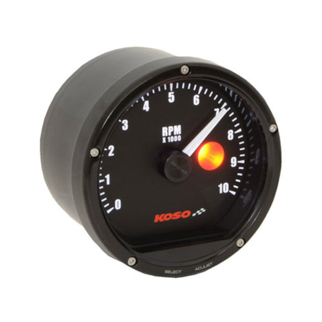 Velocimetro y RPM con luz de cambio D75 10.000 RPM Koso - negro