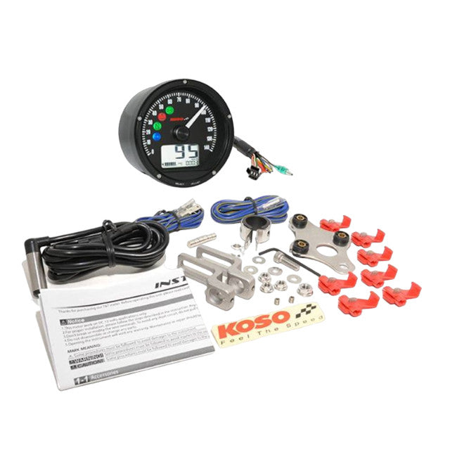 Velocimetro completo D75 0-140 km/h Koso - negro