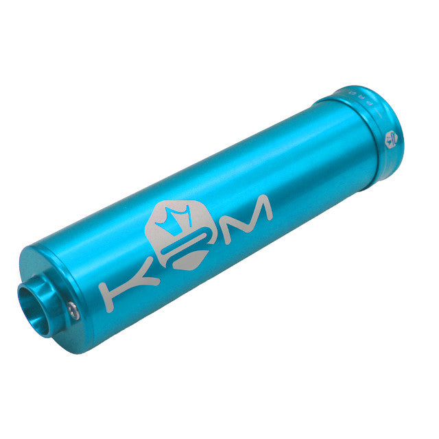 Silenciador 70-90cc aluminio 2019 KRM - turquesa