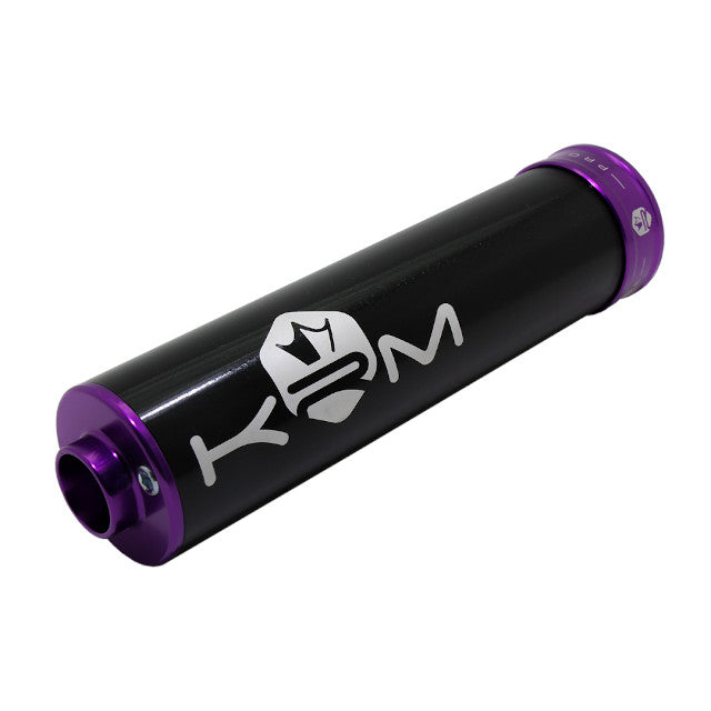 Silenciador 50-70cc aluminio KRM - negro/violeta