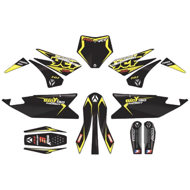 Kit de adhesivos completo YCF Bigy Factory Daytona FD190 MX  XL 2024