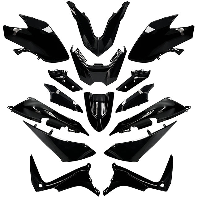 Kit de carenados Yamaha TMax 530 SX/DX 17-19 15 Piezas negro Allpro