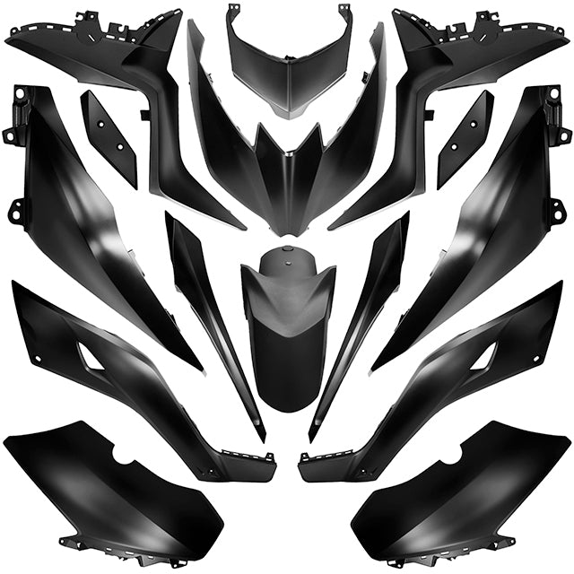 Carenados kit Yamaha X-Max 125/300 (18-22) 400 (18-20) 15 piezas Negro mate AllPro