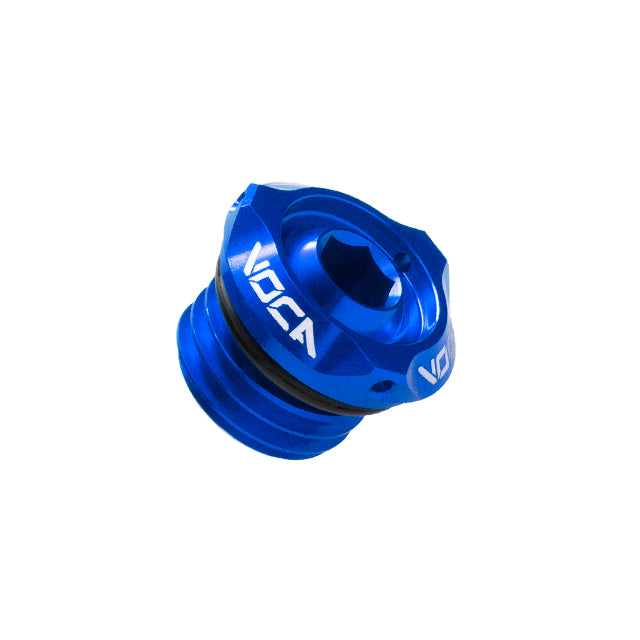Tapón aceite VOCA Racing V2 motor Derbi - azul