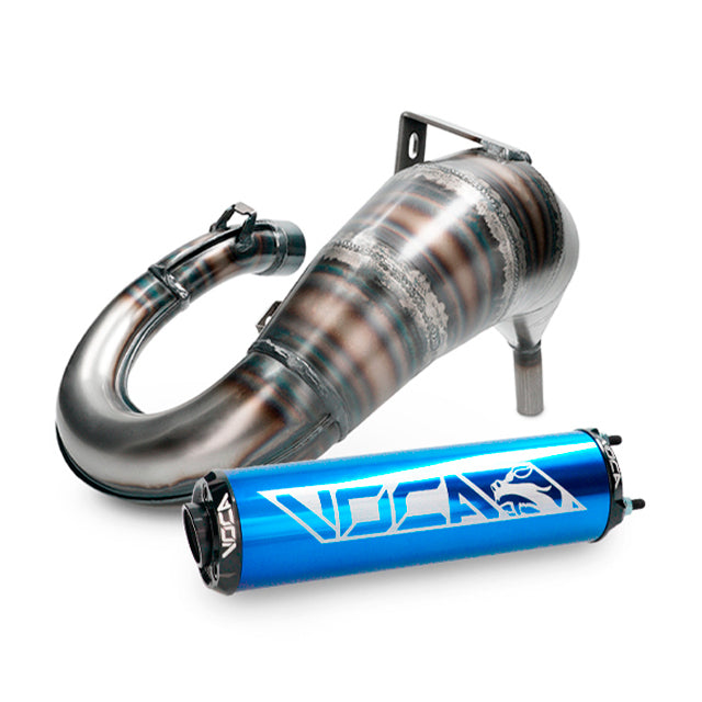 Escape Yamaha DT50 / MBK X-Limit Cross Rookie 50/70cc (CE) Voca - silenciador azul