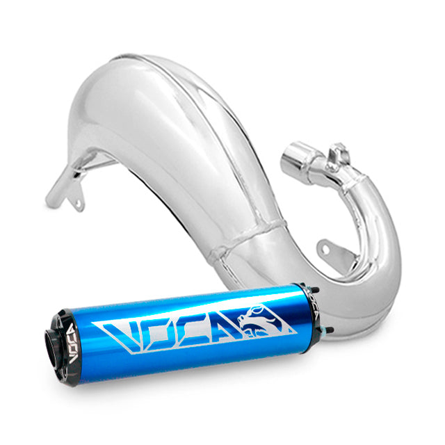 Escape Beta RR Enduro / SM >12 VOCA Cross Chromed 50/70cc (CE) - Silenciador azul