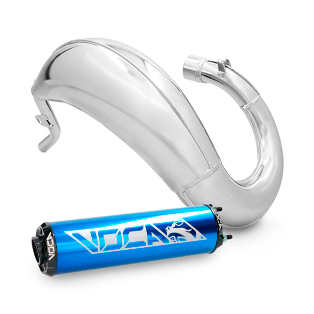 Escape Sherco 50 SM-R / SE-R >14 VOCA Cross Chromed 50/70cc (CE) - Silenciador azul