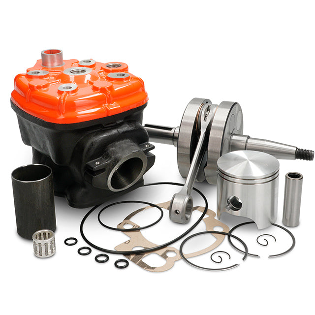 Kit cilindro y cigüeñal MVT Iron Pro Max 90cc Minarelli AM6 90cc c.45mm b.13mm