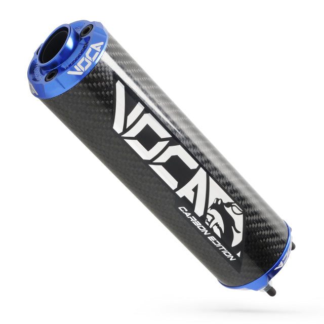 Silenciador VOCA Carbon CNC anodizado - azul
