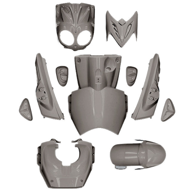 Kit carenados Yamaha Slider / MBK Stunt 11 piezas AllPro - gris nardo
