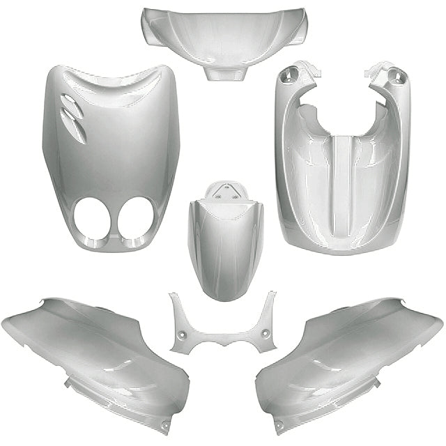 Kit Carenados Yamaha Neo's / MBK Ovetto 97-07 7 piezas AllPro - plata metálico