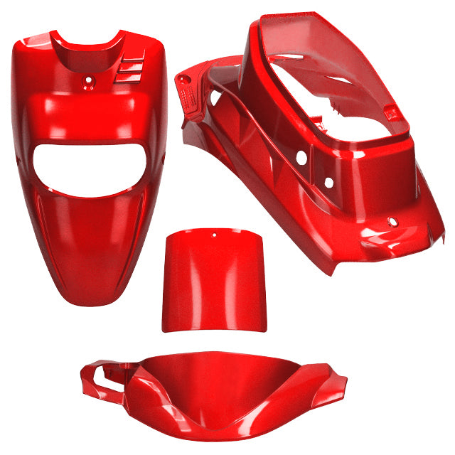 Kit carenados Yamaha BW'S / MBK Booster <04 4 piezas AllPro - rojo metalizado