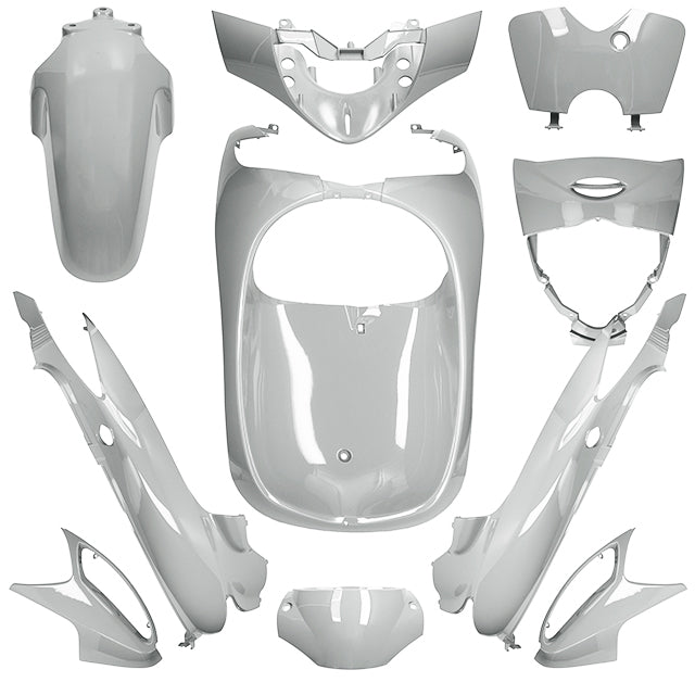 Carenados Honda SH 125 04-08 10 piezas AllPro - plata metalizado