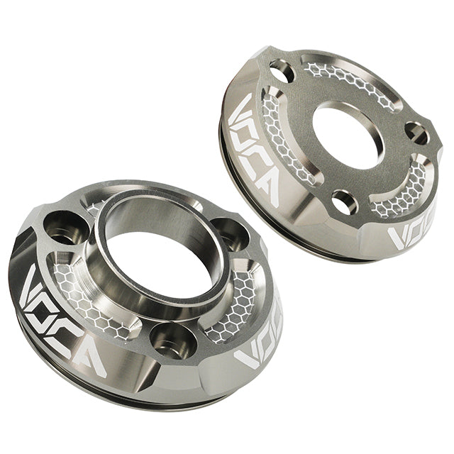 Kit de cazoletas silenciador VOCA CNC anodizado - gris